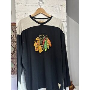 Vintage NHL Chicago Blackhawks Indian Head T-Shirt 2XL Hockey‎ Jersey Shirt